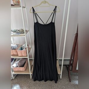 GUC Eloquii Black Strappy Knit Dress 22/24